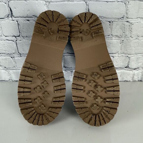 Torrid Lug Sole Penny Loafers Platform Shoes in Tan Faux Suede Women Size 7 WW - Picture 12 of 12